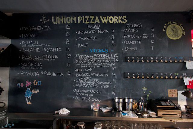 Union Pizza Works: Bushwick might be home to Ye Mighty Roberta's. But this Jefferson stop newcomer may give them a run for their money, serving up some fine pies for the eating, sans a three-hour wait. Basic pies include margheritas ($12), funghi ($12) and Italian sausage ($15), but you can also score unique pizzas like the tomato, black olives, capers, anchovies and oregano-topped Napoli pie ($13) and the focaccia con porchetta ($16), which comes topped with slow-roasted pork. There's also an airy outdoor patio for al fresca dining, always a must while consuming steamy pizza mid-summer. 423 Troutman Street between Wyckoff and St. Nicholas Aves (718-628-1927).
